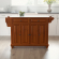 Cambridge Kitchen Island Cart in Cherry with White Granite Top