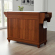Cambridge Kitchen Island Cart in Cherry with White Granite Top