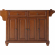 Cambridge Kitchen Island Cart in Cherry with White Granite Top