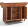 Cambridge Kitchen Island Cart in Cherry with White Granite Top