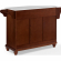 Cambridge Kitchen Island Cart in Mahogany with White Granite Top