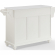 Cambridge Kitchen Island Cart in White Metal & White Granite Top