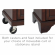 Lafayette Portable Kitchen Island Cart in Mahogany Finish with White Granite Top