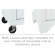 Lafayette Portable Kitchen Island Cart in White Finish with White Granite Top