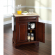 Cuisine Lafayette 28" Kitchen Island in Vintage Mahogany Finish with Natural Wood Top