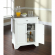 Cuisine Lafayette 28" Kitchen Island in White Finish with Stainless Steel Top