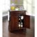 Cuisine Lafayette 28" Kitchen Island in Vintage Mahogany Finish with Salt & Pepper Granite Top