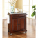 Cuisine Compact 28" Kitchen Cart in Vintage Mahogany Finish with Salt & Pepper Granite Top