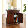 Cuisine Compact 28" Kitchen Cart in Vintage Mahogany Finish with Salt & Pepper Granite Top