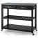 Kitchen Prep Cart Island in Black Finish with Salt & Pepper Granite Top