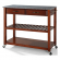 Kitchen Prep Cart Island in Classic Cherry Finish with Salt & Pepper Granite Top
