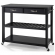 Kitchen Prep Cart Island in Black with Solid Black Granite Top