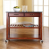Kitchen Prep Cart Island in Classic Cherry with Solid Black Granite Top