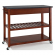 Kitchen Prep Cart Island in Classic Cherry with Solid Black Granite Top