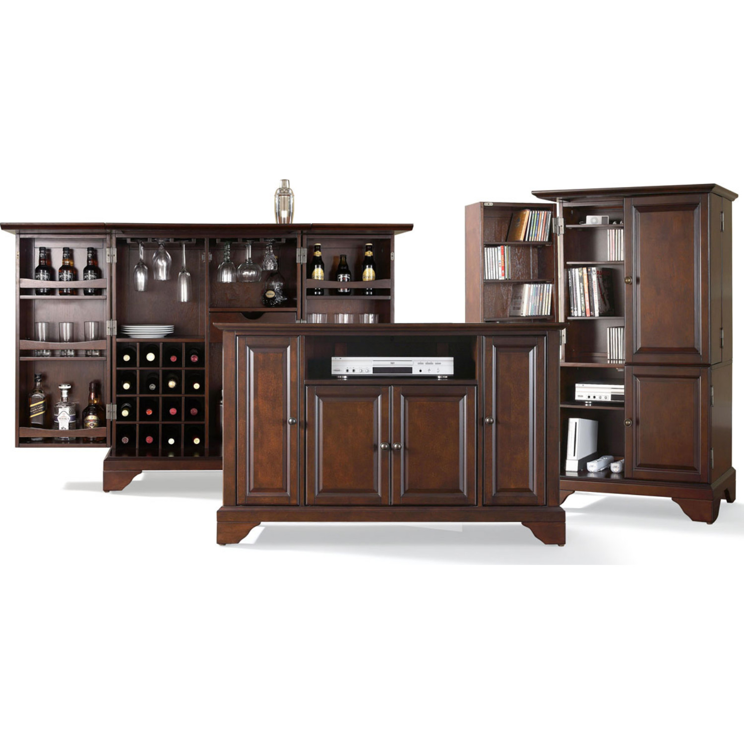 Crosley lafayette expandable bar cabinet discount