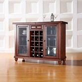 Cambridge Sliding Top Bar Cabinet in Vintage Mahogany Finish