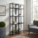 Aimee Etagere Bookcase in Bronze Steel & Glass (Set of 2)