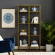 Aimee Etagere Bookcase in Gold Steel & Glass (Set of 2)