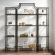 Aimee 3 Piece Etagere Bookcase Set in Bronze Steel & Tempered Glass