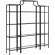 Aimee 3 Piece Etagere Bookcase Set in Bronze Steel & Tempered Glass
