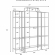 Aimee 3 Piece Etagere Bookcase Set in Bronze Steel & Tempered Glass