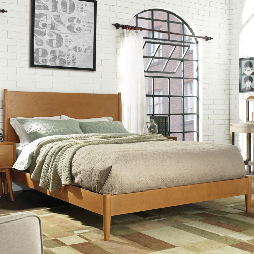 Landon Queen Bed in Acorn Finish