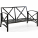 Kaplan Outdoor Loveseat in Oiled Bronze Steel with Mist Cushions