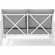 Kaplan Outdoor Loveseat in White Steel with Grey Cushions