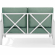 Kaplan Outdoor Loveseat in White Steel & Mist Cushions