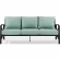 Kaplan Outdoor Sofa in Oil Rubbed Oil Rubbed Bronze & Mist Cushions Fabric