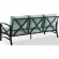 Kaplan Outdoor Sofa in Oil Rubbed Oil Rubbed Bronze & Mist Cushions Fabric