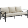 Kaplan Outdoor Sofa in Oil Rubbed Oil Rubbed Bronze & Oatmeal Cushions Fabric