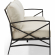 Kaplan Outdoor Sofa in Oil Rubbed Oil Rubbed Bronze & Oatmeal Cushions Fabric