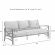 Kaplan 2 Piece Outdoor Sofa & Coffee Table Set in Oil Rubbed Bronze & Oatmeal Cushions