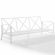 Kaplan Outdoor Sofa in White Steel & Gray Cushions