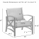 Kaplan 3 Piece Outdoor Sofa & 2 Arm Chairs Set in Oil Rubbed Bronze & Oatmeal Cushions