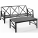 Kaplan 2 Piece Outdoor Sofa & Coffee Table Set in Oil Rubbed Bronze & Oatmeal Cushions