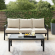 Kaplan 2 Piece Outdoor Sofa & Coffee Table Set in Oil Rubbed Bronze & Oatmeal Cushions