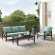 Kaplan 3 Piece Outdoor Sofa Set in Oil Rubbed Bronze & Mist Cushions
