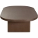 Aspen Oval Coffee Cocktail Table in Dark Oak finish