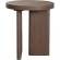 Aspen Round End Side Table in Dark Oak finish