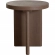 Aspen Round End Side Table in Dark Oak finish