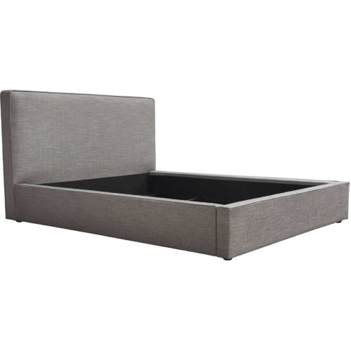 Cloud 43" Low Profile Eastern King Bed in Grey Fabric