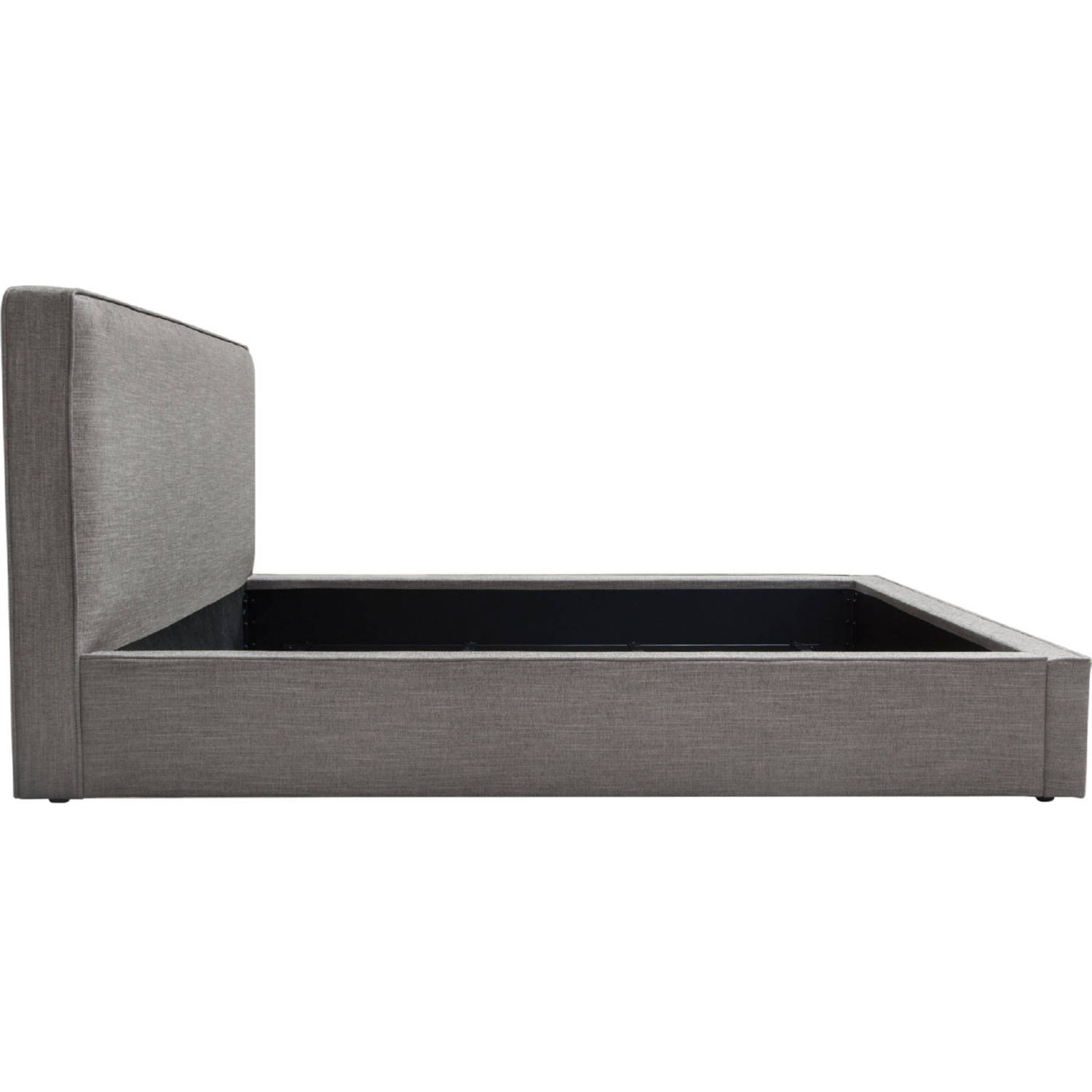 Diamond Sofa Cloudqubedgr Cloud 43 Low Profile Queen Bed In Grey Fabric