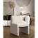 Coral Armless Dining Accent Chair in Wheat Polyester Fabric