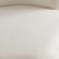 Dove Armless Accent Chair in Cream Polyester Fabric with Wood Trim