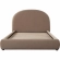 Fox Eastern King Bed with Arch Headboard in Camel Performance Velvet