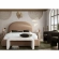 Fox Eastern King Bed with Arch Headboard in Camel Performance Velvet