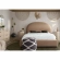 Fox Eastern King Bed with Arch Headboard in Camel Performance Velvet