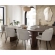 Grace Dining Chair in Cream Fabric and Black Metal Legs (Set of 2)